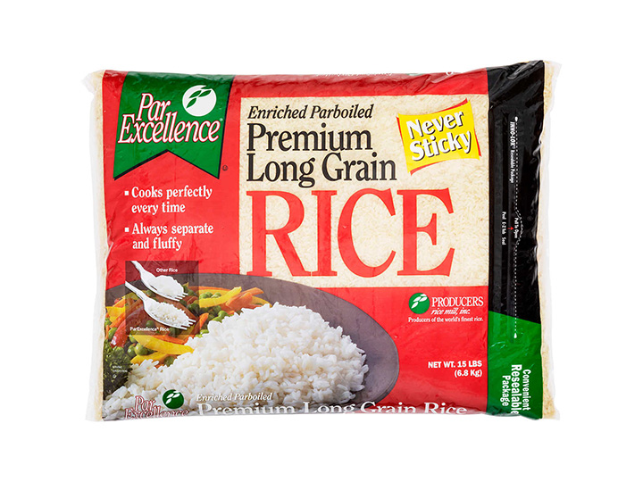 In túi nilon đựng gạo