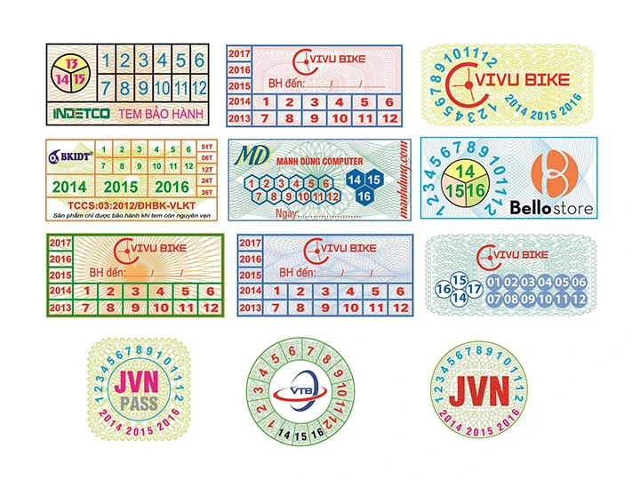 In tem vỡ bảo hành